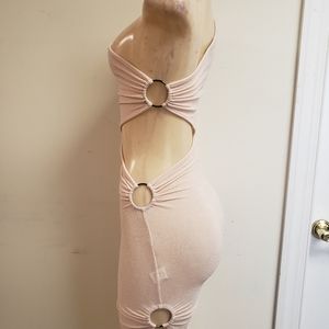 Pink bodycon dress